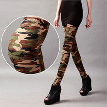 Hot Sale Leopard Womens for leggins Graffiti Style Slim Camouflage Stretch Trouser Army Finess Nine Leggings Sport Pants k085