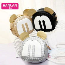 2016 New Cute Mickey Mini Handbag Shoulder Bag Brands Purse Woven Messenger Bag Casual Hobo Bags For Women Clutch High Quality