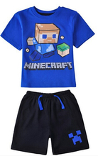Retail new 2015 summer Baby Kids cartoon Pijamas short Sleeve Cotton Pyjamas Boys Sleepwear Childrens Clothing Sets