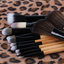 Lackingone 2015 Professional Makeup kits Brush Cosmetic Facial Make Up Set tools With Leopard Bag makeup