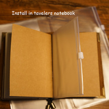 Tavelers notebook inside PVC page paer filler papers have 3 types size install tavelers notebook school
