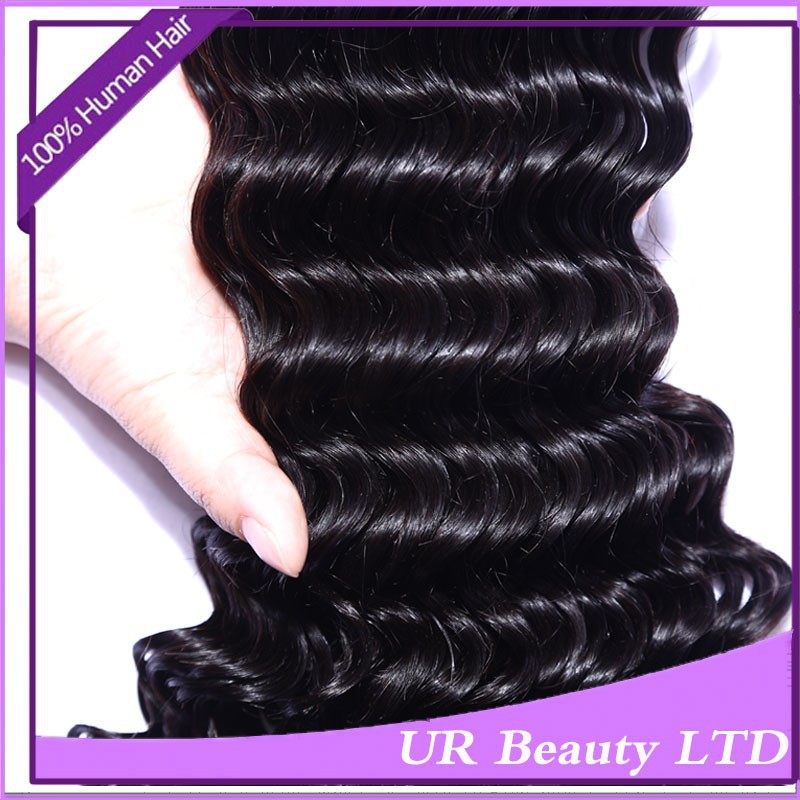 Guangzhou Queen Hair Products 7A Eurasian Hair Pineapple Wave Hair Deep Curly Wave Cheap Weave 4 Bundles Hair Big Deals Soft (2)
