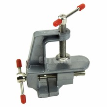 C73 Free Shipping 3.5″ Aluminum Miniature Small Jewelers Hobby Clamp On Table Bench Vise Tool Vice