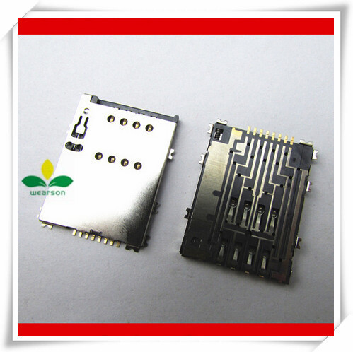 Original sim card slot for Samsung W899 P6800 W999 P7500 S5750 I8530 sim slot adapters Free shipping with tracking number