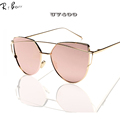 RTBOFY High Quality Sunglasses Women Brand Designer Vintage Sun glasses New Fashion Glasses Cat Eye Women