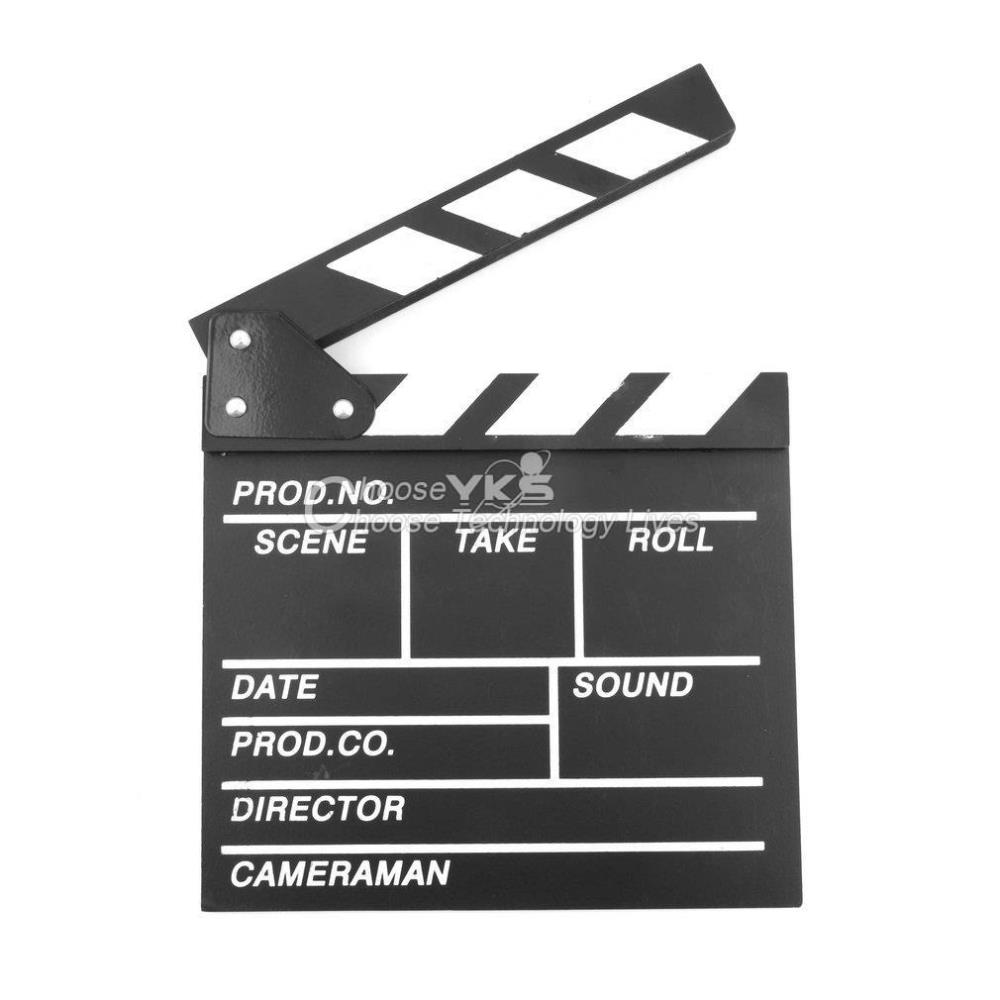 Director Video Scene Clapperboard TV Movie Clapper Board Film Slate Cut Prop YKS