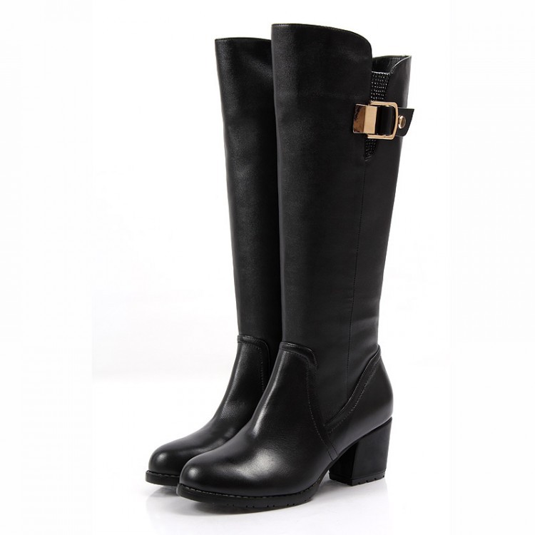 Free Shipping 2015 women's fashion Riding boots shoes Knee-High Boots ladies Spring and winter motorcycle boots for women