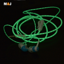 Hot Glow In The Dark Headphones Cool Led Earphone Luminous Neon Headset With Microphone Night Lighting For iPhone Samsung Xiaomi
