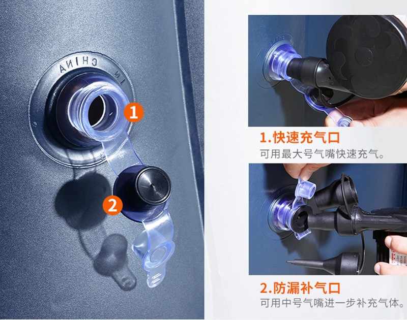 Sofá inflable de moda flocado, sofá de cama inflable, sofá de cama