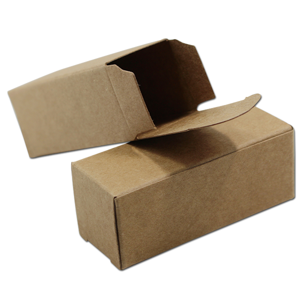 Small Brown Kraft Paper Cardboard Box DIY Craft Paperboard Storage Gift
