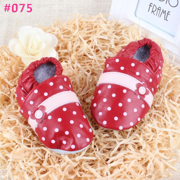 Soft Leather Baby Boys Girls Infant Shoes Slippers 6 12 12 18 18 24 24 30