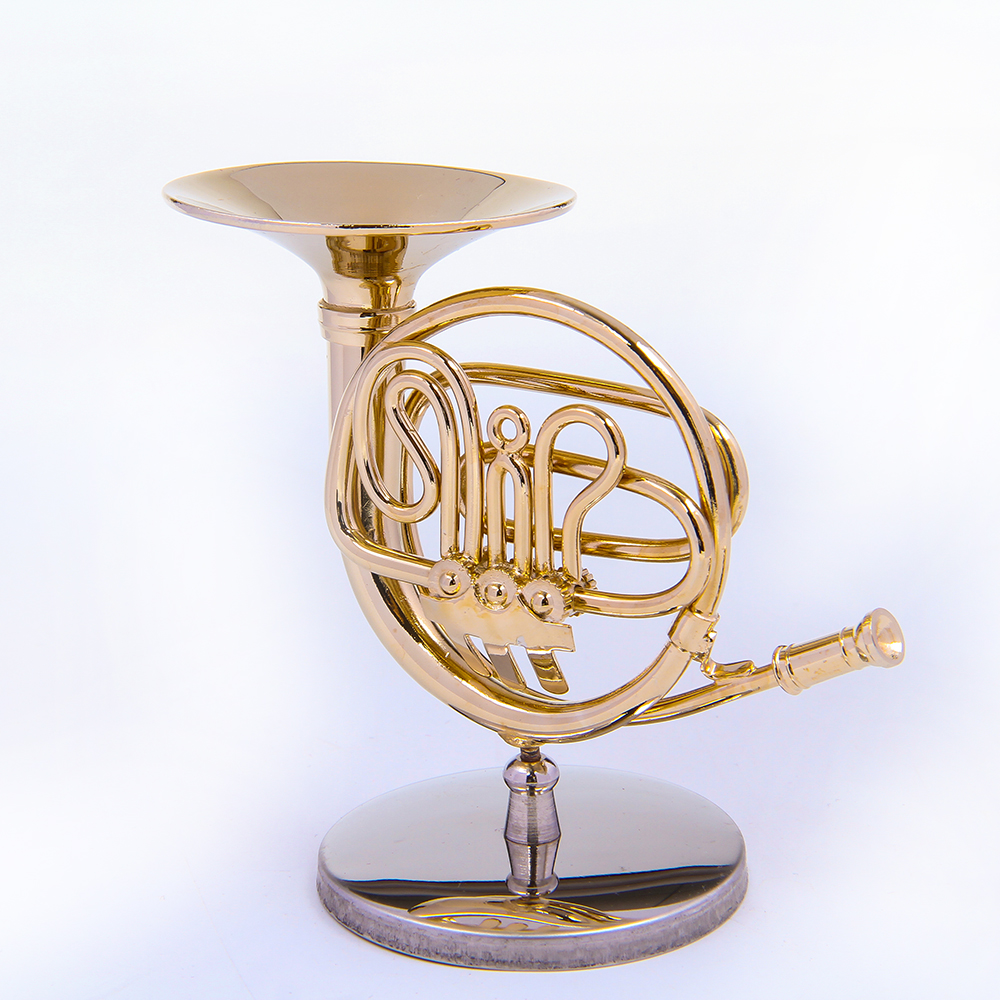 Miniature horn instrument model jewelry small size instrument music toy