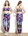 2016 Design Women Yoga Pants Fitness Sports Running Leggings With Mesh Panel Elastic Fitness Slim Tights