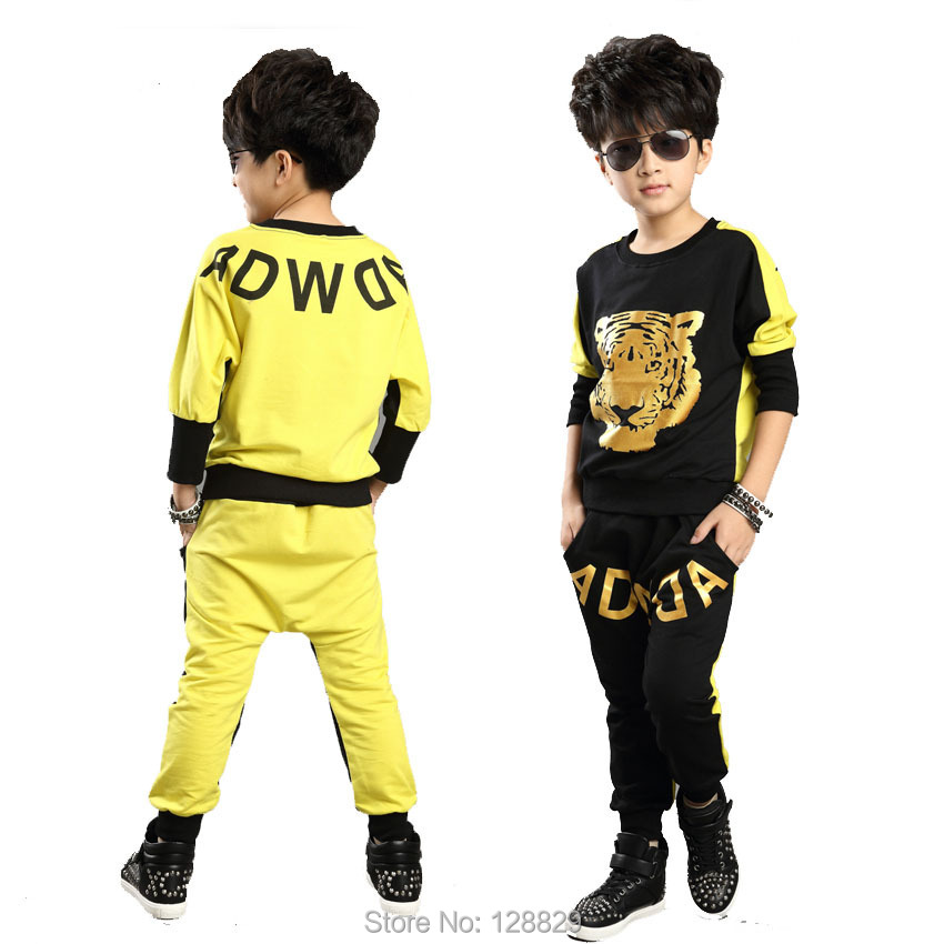 Male female child spring and autumn personality child sports set big harem pants Male female child spring and autumn personality child sports set big harem pants