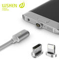 Wsken X Cable Mini2 Aluminum Micro USB to Magnetic Charging Charger LED Cable For iPhone 7
