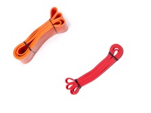 Red and  orang   combination  Cheaper   Natural latex 41″ Strength Resistance Bands    Pull Up Strengthen Muscles