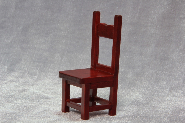1 12 handmade doll house mini chair model decoration Wooden dollhouse furniture model mini portable miniature