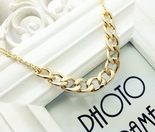 New Fashion Vintage Chunky Chain Zinc Alloy Punk Statement Necklace For Women Chain Necklaces Jewelry Female