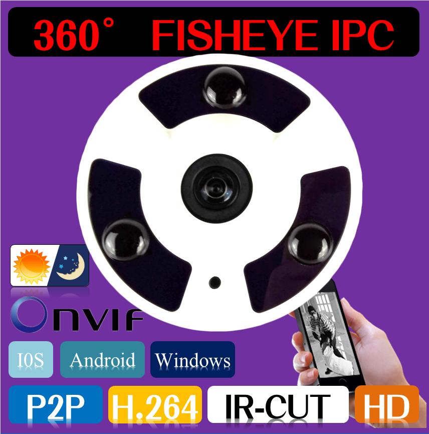 Full HD 960 1080P plus POE 1 3 5MP Panoramic 360 degree Viewing CCTV IP camera