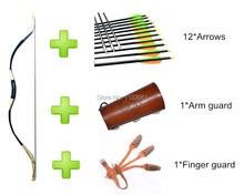 Archery Set 40~60 Lbs Huting bow and arrows Arm Guard Finger Glove