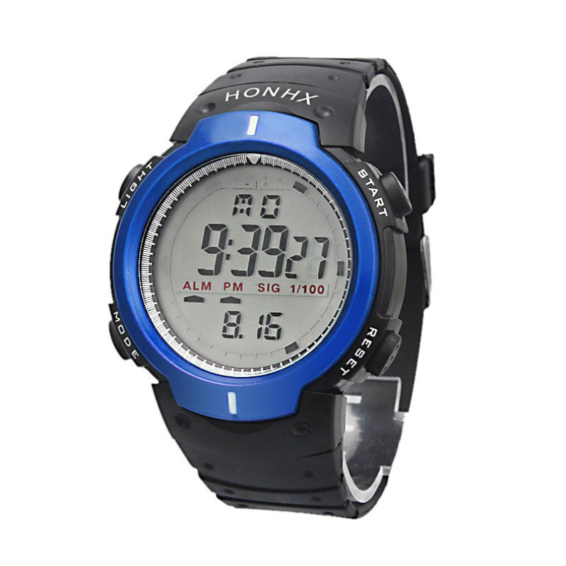 New Design Waterproof Outdoor Mountaineering Sports Men Digital LED Quartz Wrist Watch free shipping