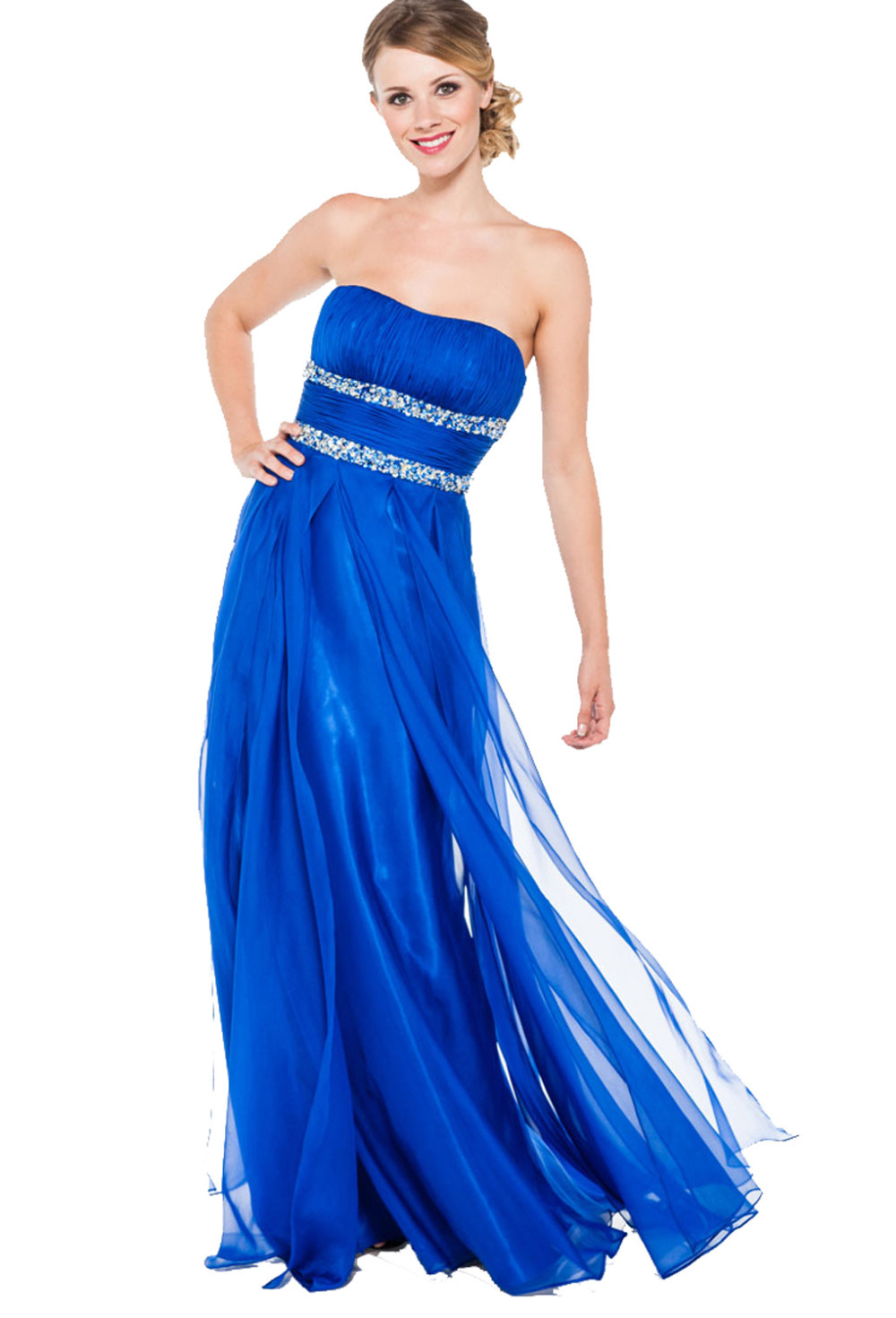 Sapphire strapless dress