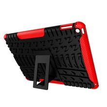 2 in 1 Dirt ShockProof Case For Ipad Air 2 PC Rubber Multifunction Stand Cover Case
