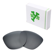 MRY POLARIZED Replacement Lenses for Oakley Frogskins Sunglasses Black Iridium