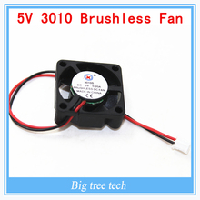 10PCS 3010s 30MM 30 x 30 x 10MM 5V 2Pin DC Cooler Small Cooling Fan FOR 3D PRINTER PART with free shipping