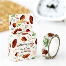 13 Styles Cartoon Animal Plant Flowers Colletction Washi Adhesive Tape DIY Decorative Diary Scrapbook Sticker Label Masking Tape