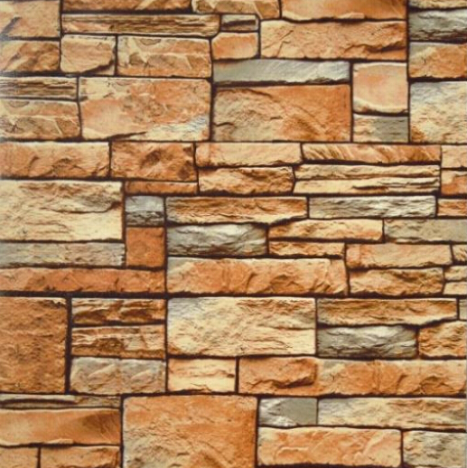 10M roll modern natural rustic grey/off-white/red brick stone wall pvc vinyl wallpaper hotel bar background wall