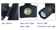 Free Shipping Arrival3 Mode CREE Q5 1000 Lumen LED Zoomable Headlamp Head torch Light Lamp