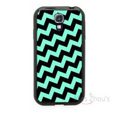 For iphone 4/4s 5/5s 5c SE 6/6s plus ipod touch 4/5/6 back skins mobile cellphone cases cover Baby Blue Black Crooked Chevron