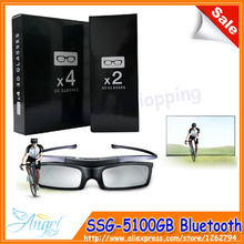 4pcs/lot SSG-5100GB SAMSUNG 3D TVs Active Shutter Glasses / Battery SSG-5100GB