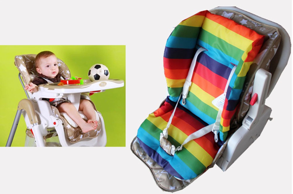 Cotton-Baby-Cushion-Stroller-Pad-Seat-Rainbow-Color-Soft-Thick-Pram-Cushion-Chair-Strips-Accessories-Waterproof-Pram-Padding-LinerCar-Seat-T0073 (2)