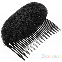 1pc Hair Styler Volume Bouffant Beehive Shaper Roller Bumpits Bump Foam On Clear Comb Xmas Accessories