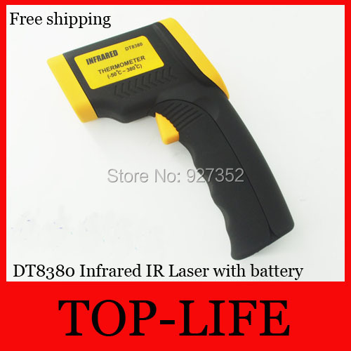 Free Shipping DT8380 Infrared IR Laser Non-Contact Digital Thermometer Infrared Thermometer