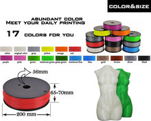 New 2015 3d printer machine orange color 3d printer diy kit 1 75mm 3mm abs filament