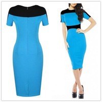 Free-shipping-Vintage-Women-Back-Zipper-Short-Sleeve-Slim-Bodycon-Party-Pencil-Wiggle-Dress-B066.jpg_200x200