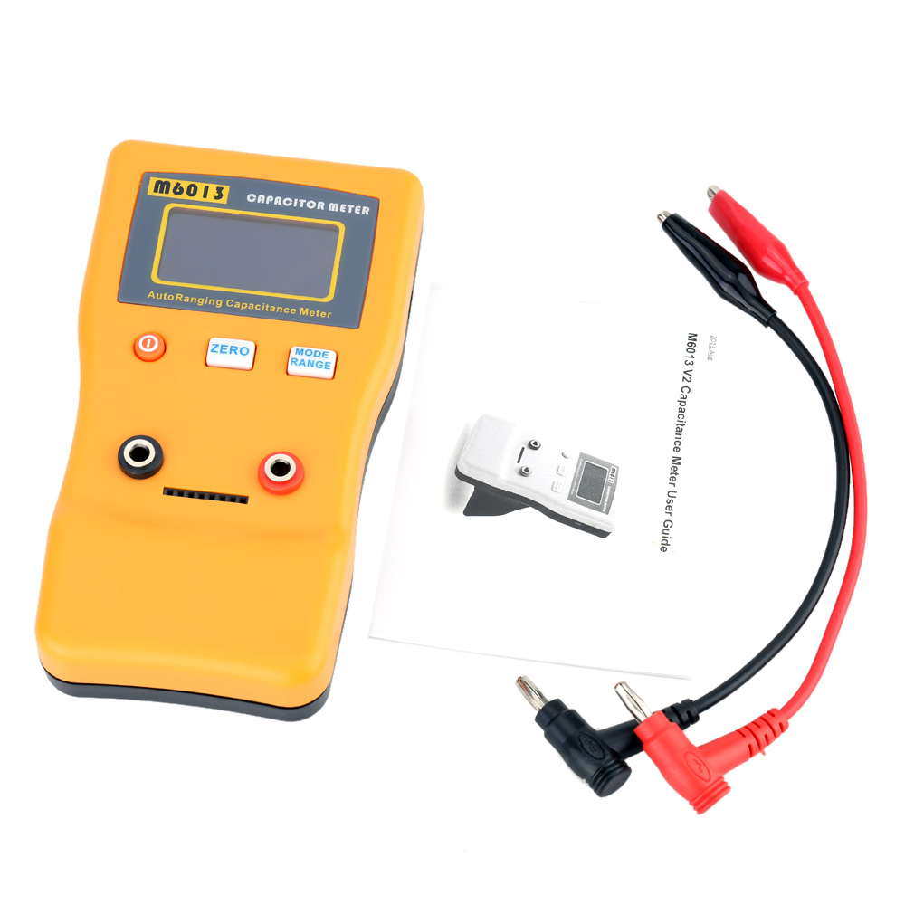 Hukai Handheld Digital Capacitance Meter Capacitor Tester Capacimeter Electronic Auto