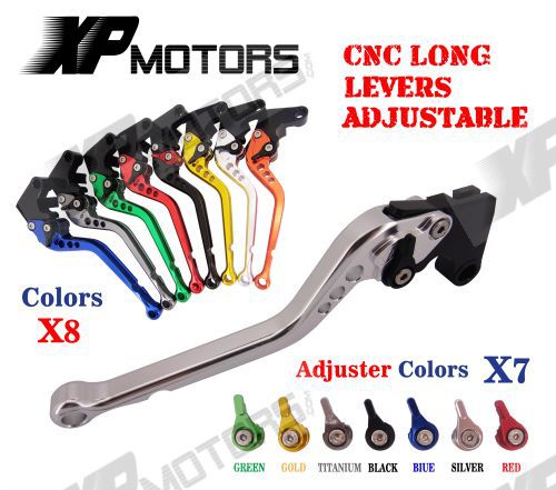 CNC Long Clutch Brake Levers For Kawasaki ER 5 2004 2005 VERSYS 650 Z750S 2006 2007