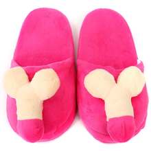 Womens Men Autumn Winter Home Slippers Woman Man Lovers Slipper Shoe Cotton-padded Floor Fun Breasts Mimi Indoor Soft Warm Shoes