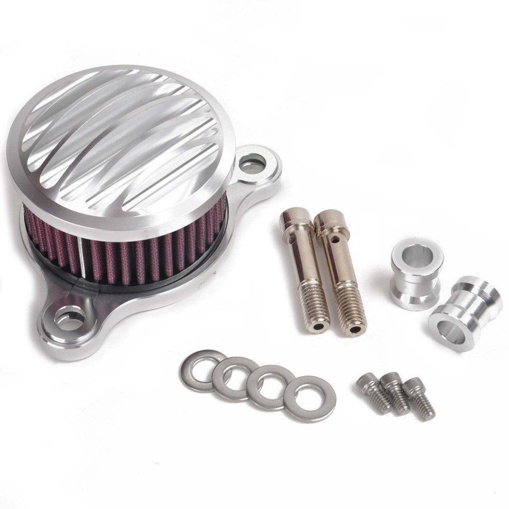 Silver-Air-Cleaner-Intake-Filter-System-Kit-for-Harley-Sportster-XL883-1200