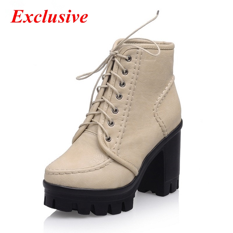 2015 Autumn winter Thick with Black Blue Beige Brown Warm short plush Ankle boots Duantong Comfort Leisure Woman winter boots