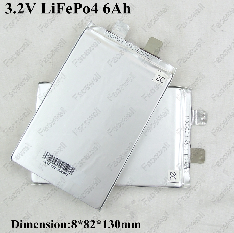 Batería de lifepo de unos 5 ah 10pcs-Real-LiFePo4-3-2V-6ah-3-2v-5Ah-prismatic-lifepo4-battery-3-2v-cell-5000mAh