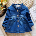 2016 children outerwear baby girls cowboy jacket coat kids casual overcoat spring autumn fancy baby clothing