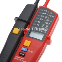 Wholesale UNI T UT18C Multi function Voltage Meter Continuity Tester LED Indication Date Hold RCD Test