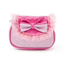 Korean style children coin purse baby princess handbag single shoulder bag big bowknot change purse for
