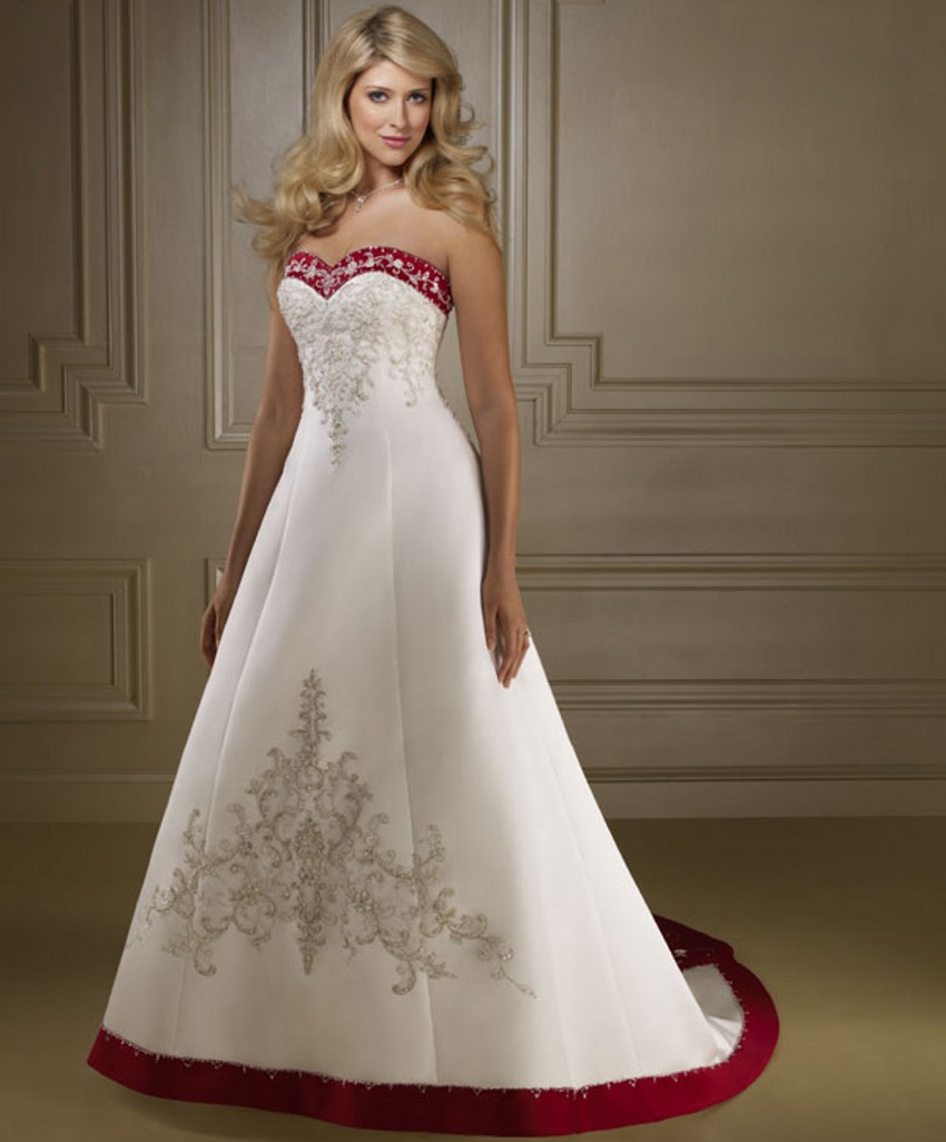 Ideas White Cheap Wedding Dresses high quality red and white wedding dress buy cheap bride bridal best value dresses china robe de mariage sweetheart sleeveless wedding