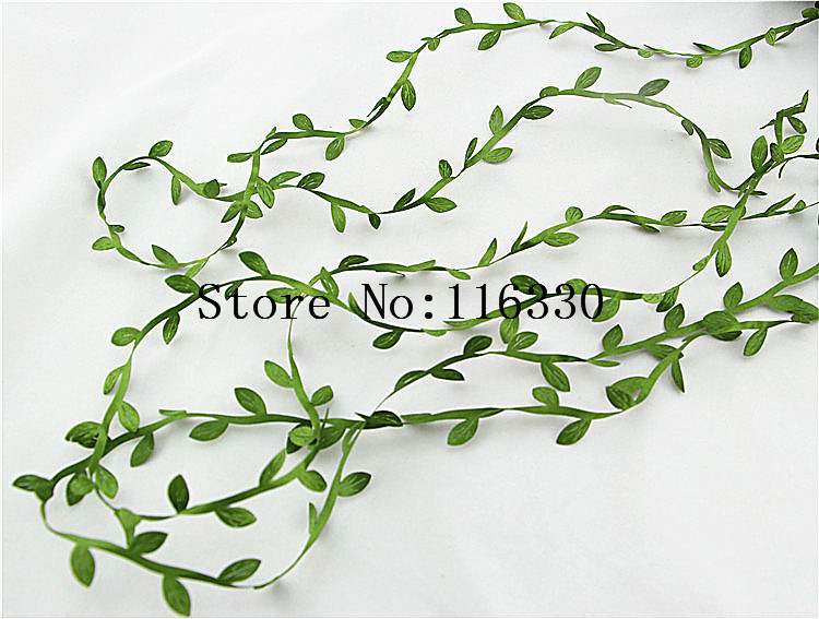 10m Artificial Green Flower Leaves Rattan DIY Garland Accessory For Home Decoration
